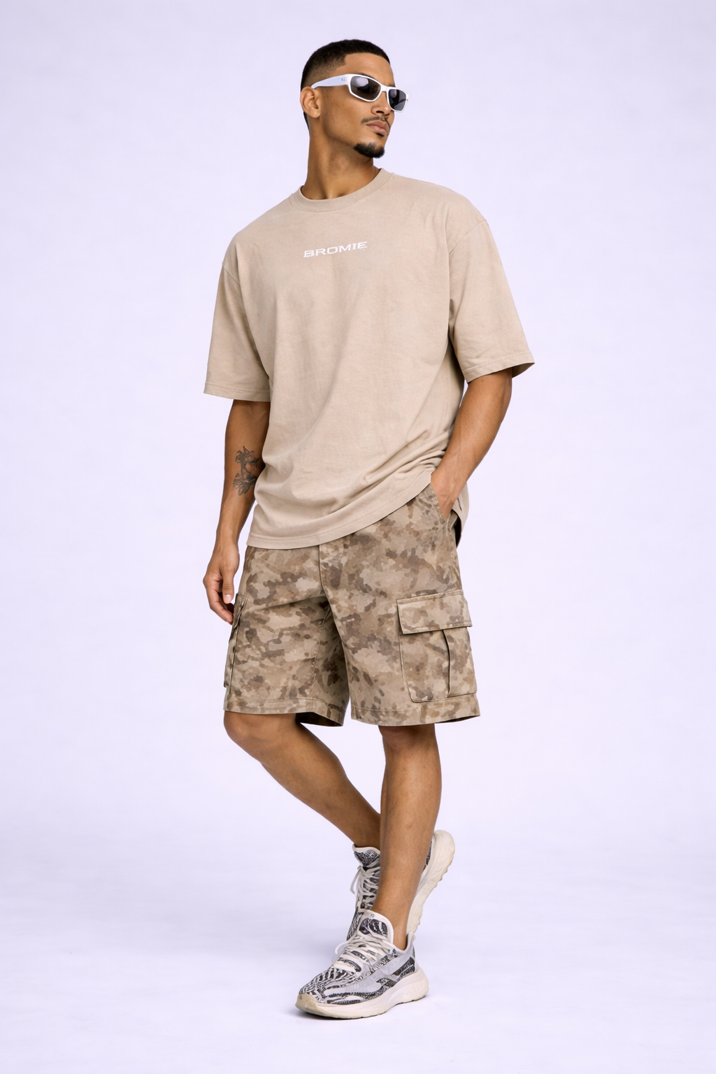 Team Logo Oversized Tee - Desert